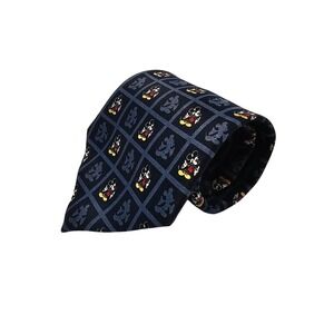 Mickey Unlimited Disney Mickey Mouse‎ Necktie Mens Navy Blue 100% Polyester